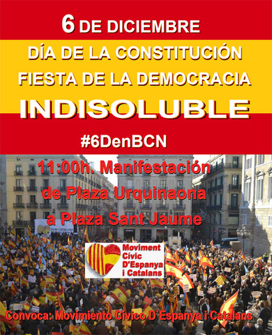 Manifestació en defensa de la Constitució. Som Catalunya, Somos Espanya