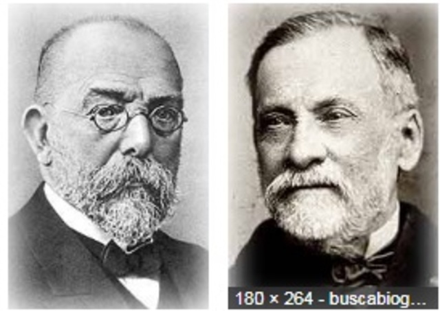 Robert Koch y Pasteur