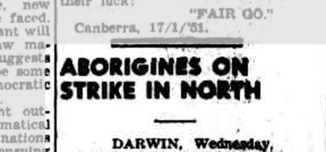 Aboriginal workers' strike in Darwin, and ASIO begin surveillance