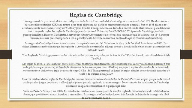 Reglas de Cambridge