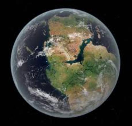 Pangea Breaks Apart/200 Million years ago