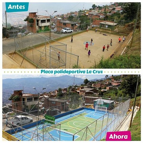 Construcción Placa Deportiva La Cruz