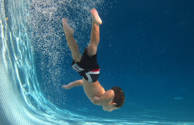 In 2008 , I learn swimming