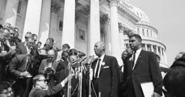 A. Philip Randolph organize walk on Washington against Discrimination