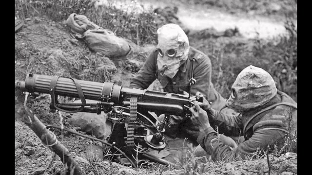 WW1 UK built a machine gun