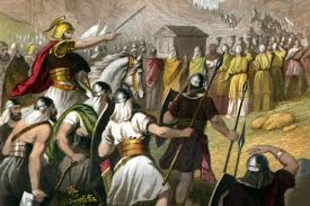 Joshua invades Canaan with the Israelites