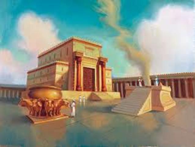 King Solomon builds his Temple