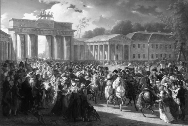 Las tropas de Napoleón entran en Berlín.