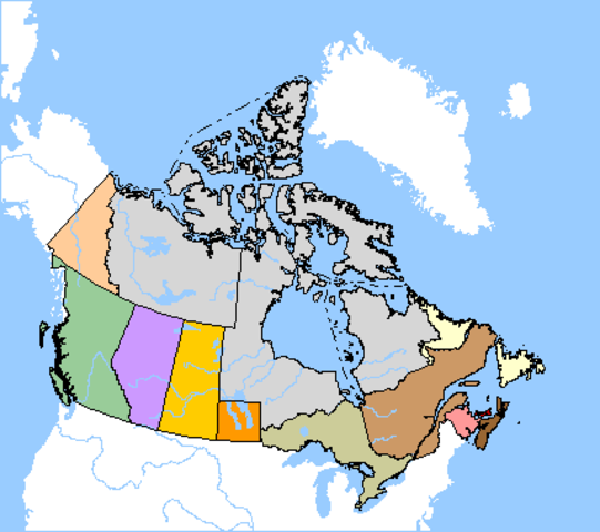 Provinces, Territories, Districts and British Possessions, 1905