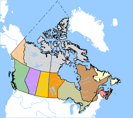 Provinces, Territories, Districts and British Possessions, 1927