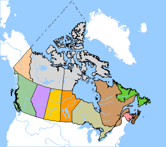 Provinces, Territories and Districts, 1949