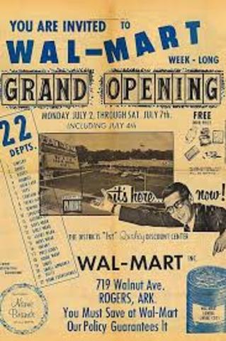 Sam Walton Opens First Walmart