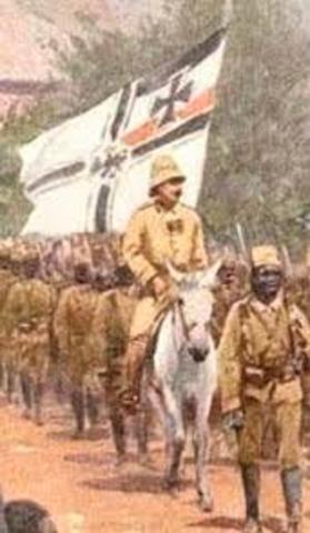 Ataques alemanes en las colonias