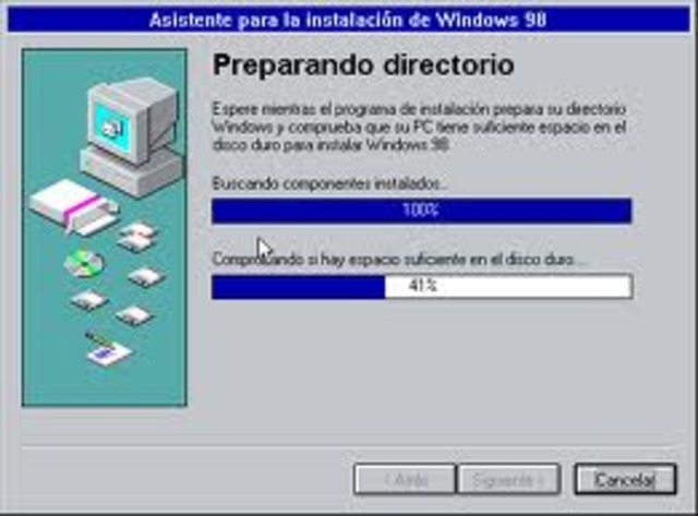 Primer PC con Windows 98