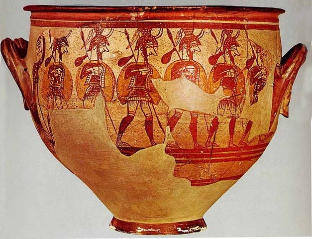 Cerámica de colores en Creta