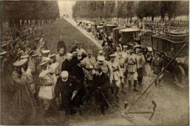 Visita al frente europeo