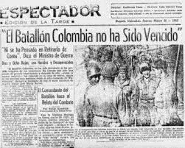 1950 Participación de Colombia en la Guerra de Corea del Sur