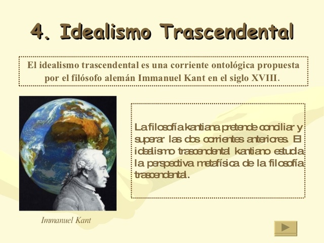 EL IDEALISMO TRASCENDENTAL