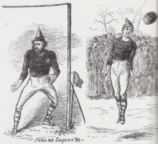 Se unifican las reglas del fútbol.