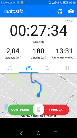 Andando camino a entrenar