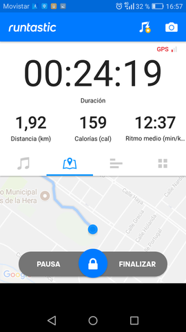 Andando camino a entrenar