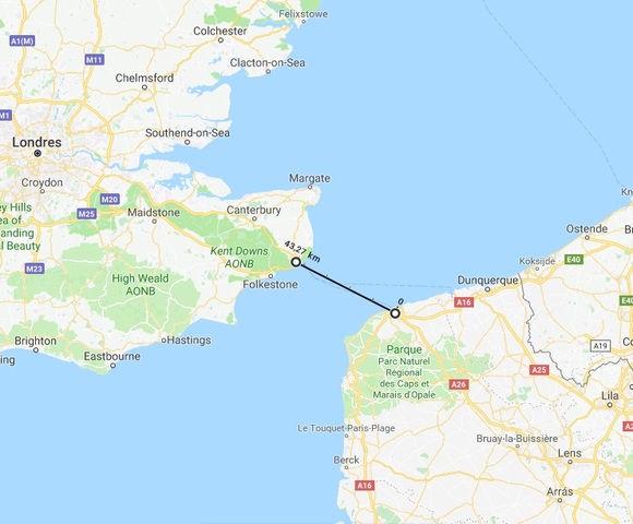 Primer Conexión Telegráfica entre Francia e Inglaterra