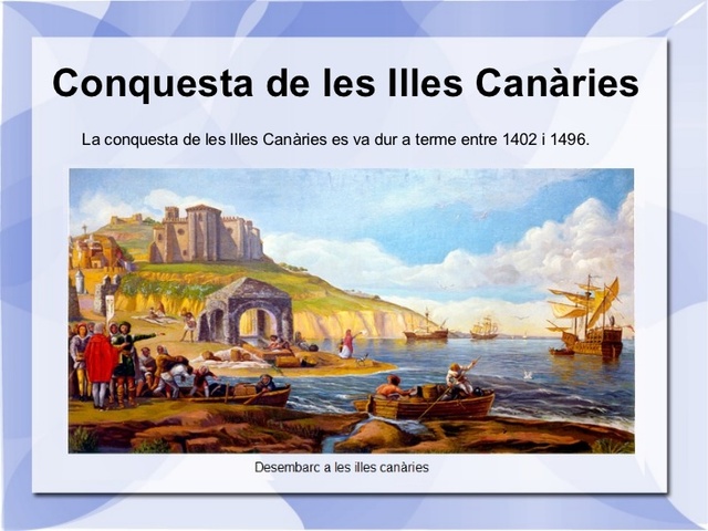 CONQUESTA DE CANÀRIES