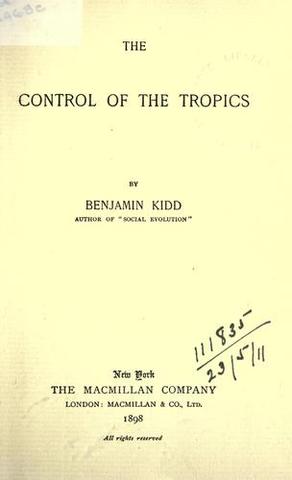 Publication of "The Control of the Tropics."