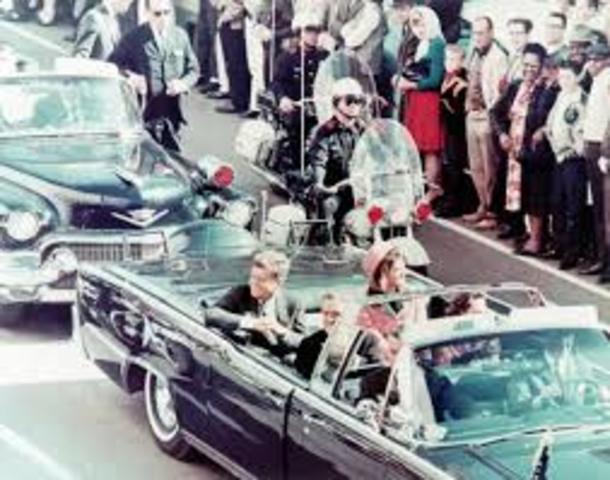•	Kennedy Assassinated in Dallas, Texas (1963)