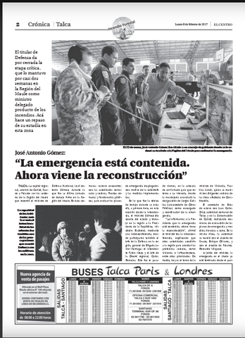 La emergencia está contenida, ahora viene la reconstrucción