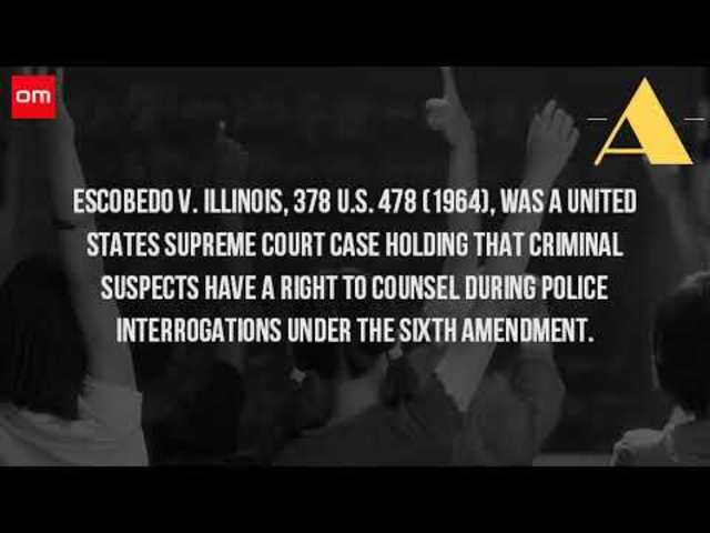 escobedo vs Illinois