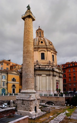 inaugurazione della colonna traiana