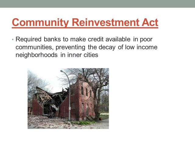 Community Reinvestment Act of 1977
