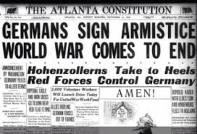 Germany signs armistice