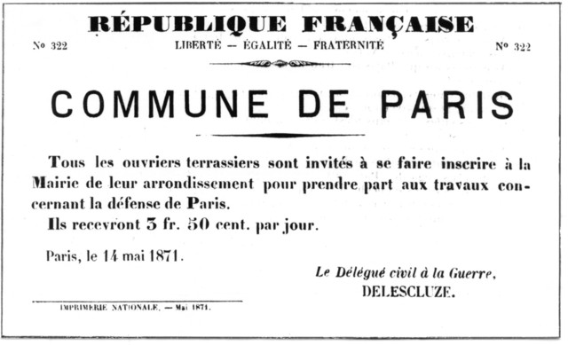 Creation of Paris Commune.