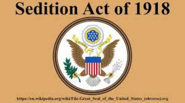Sedition Act passed