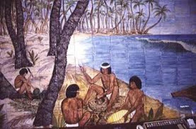 The first inhabitants of the island are reconized.