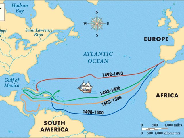 Christopher Columbus discovers Dominican Republic