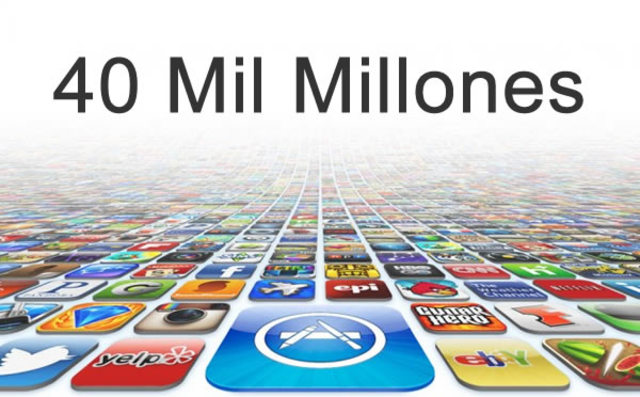 La App Store alcanza las 40 mil millones de descargas.