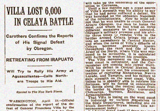 Villa and Zapata are defeated