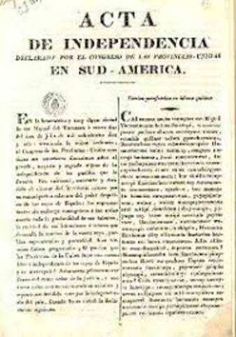 Declared independence from Spain