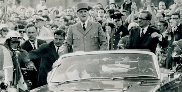 Charles De Gaulle Visits Quebec