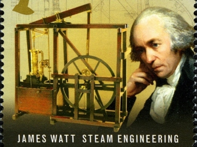 James Watt patenta la 1ra Máquina a Vapor