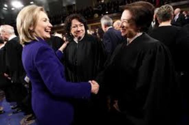 Hilary Clinton appointed U.S. supreme court