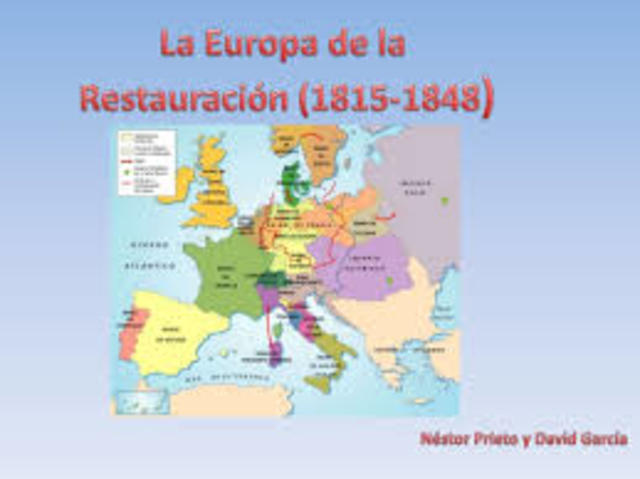 La restauración en Europa.