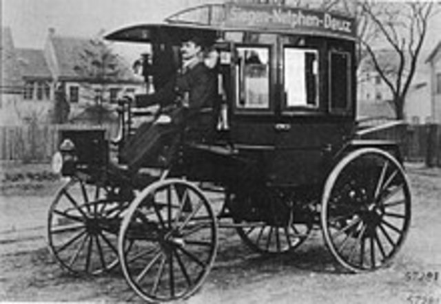 First engined bus