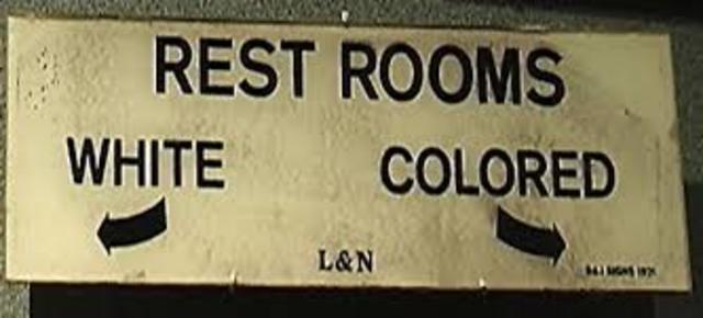 Jim Crow Laws Start in South