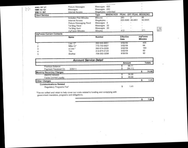 GETTING A PHONE BILL
