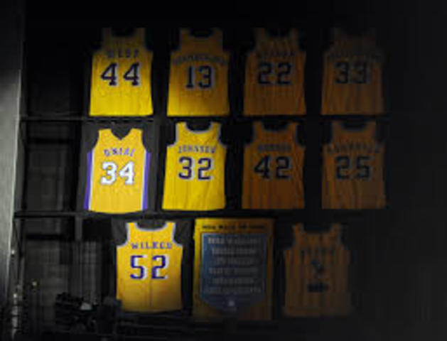 Jersey Hanging in The Rafters