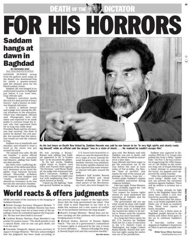 Saddam Hussein Executed